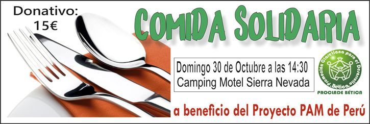 comida solidaria en Granada. 2016