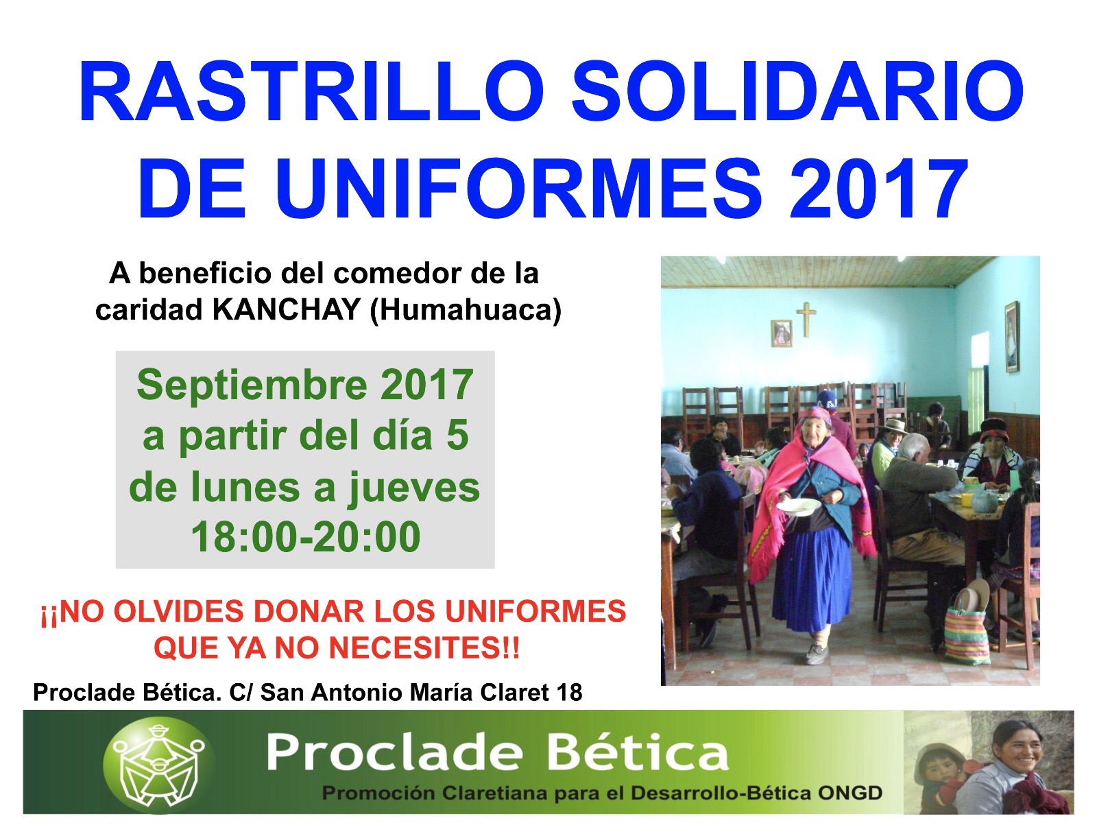 Rastrillo Solidario de Uniformes 2017